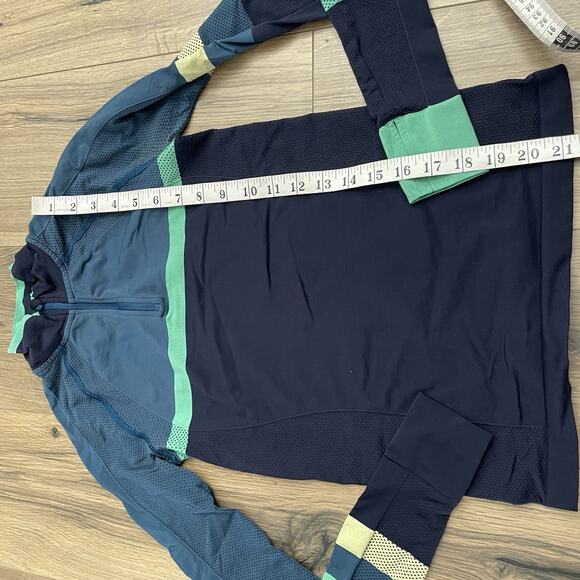 SWEATY BETTY Size XS US 4 ATHLETE SEAMLESS HALF ZIP LONG SLEEVE RUNNING TOP EUC - Picture 7 of 11